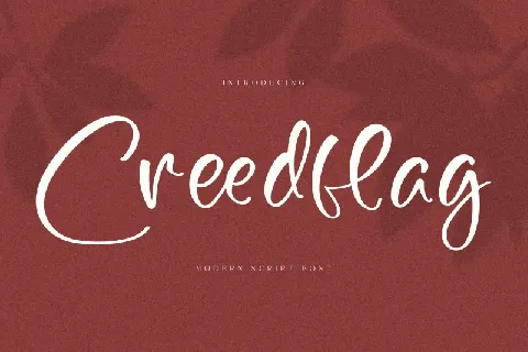 Creedflag font