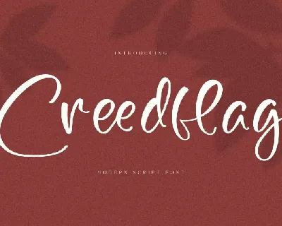 Creedflag font