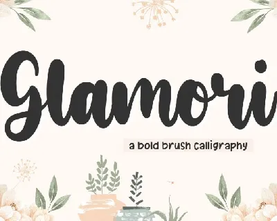 Glamori Bold Script font