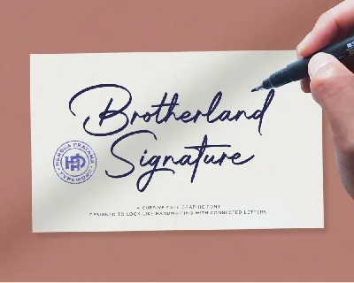 Brotherland Signature font