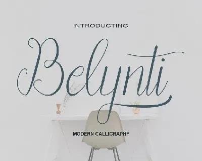 Belynti Calligraphy font