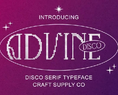 Advine Disco font
