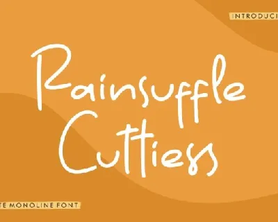 Rainsuffle Cutties font