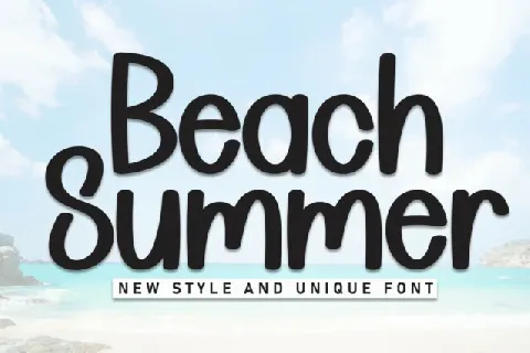 Beach Summer Display font