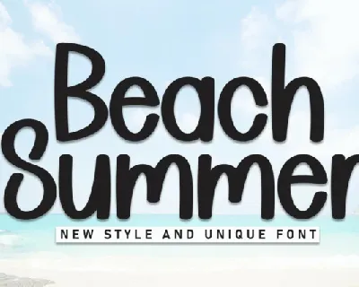 Beach Summer Display font