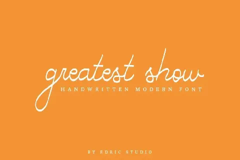 Greatest Show Demo font