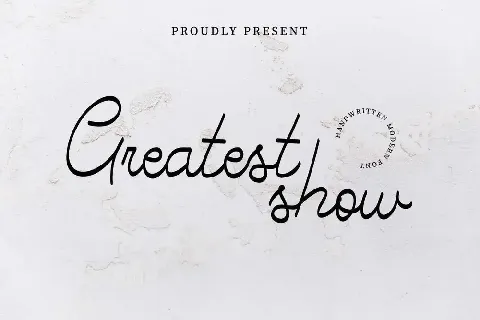 Greatest Show Demo font