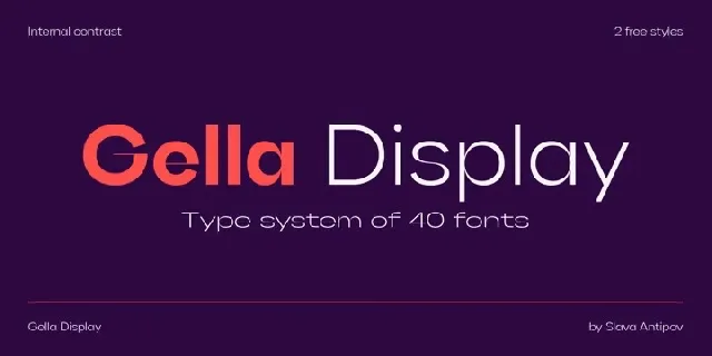 Gella Display font