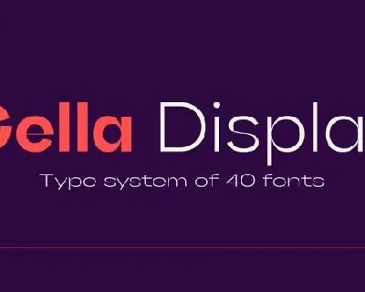 Gella Display font