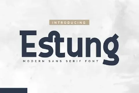 Estung Sans Serif font