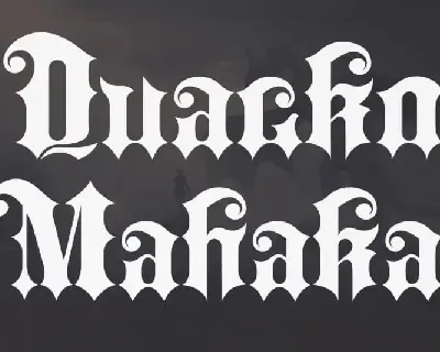 Quacko Mahaka Blackletter font