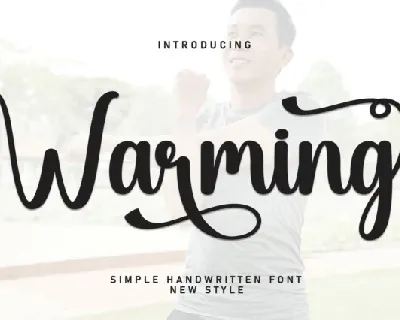 Warming Script font