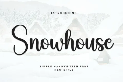 Snowhouse Script font