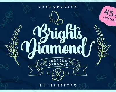 Brights Diamond Script font