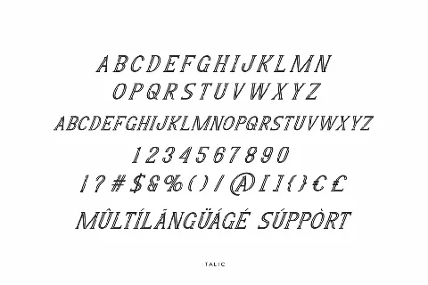 Zaklady Demo font