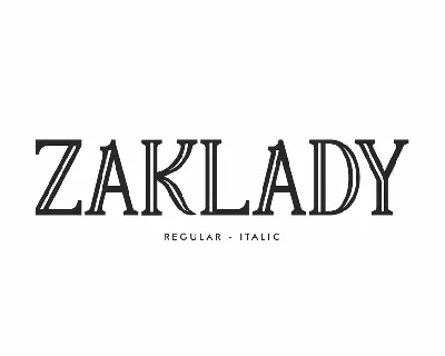 Zaklady Demo font