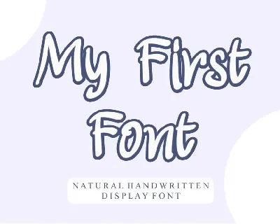My First Font