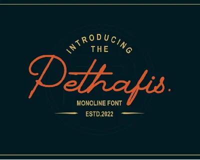 Pethafis font