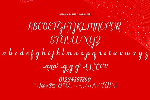 Betana font