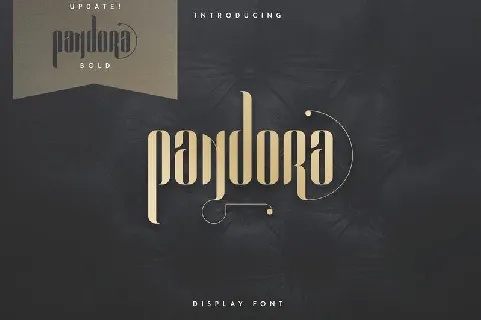 Pandora Display font