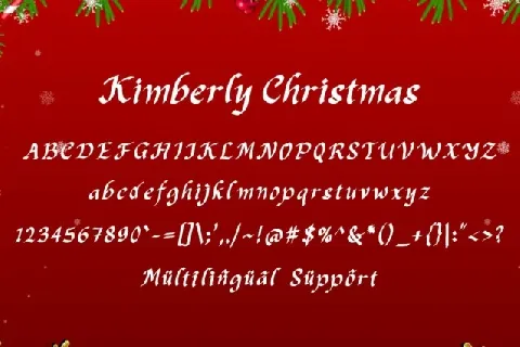 Kimberly Christmas font