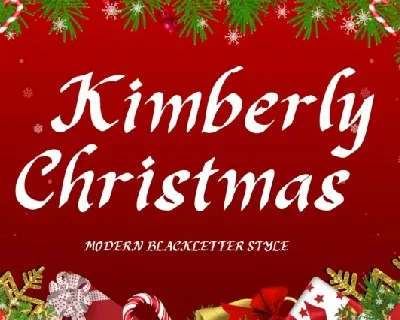 Kimberly Christmas font