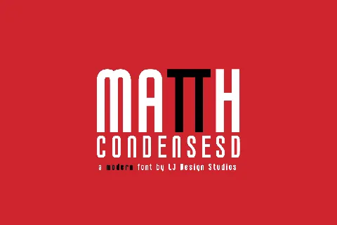 Matth Condensed font