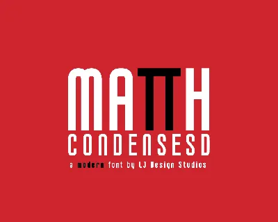 Matth Condensed font