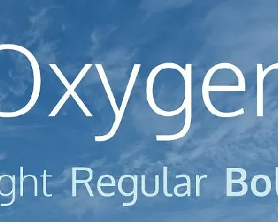 Oxygen Family font