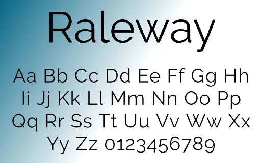 Raleway Family font