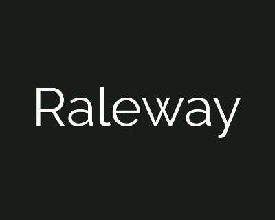 Raleway Family font