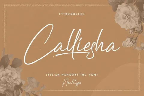 Calliesha Demo font