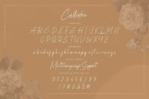 Calliesha Demo font