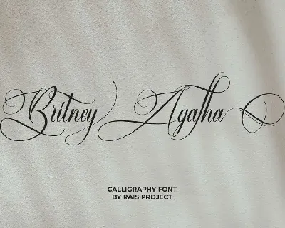 Britney Agatha Demo font