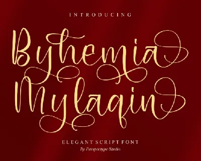 Byhemia Mylaqin font