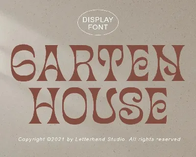 Garten House font