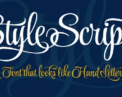 Style Script font