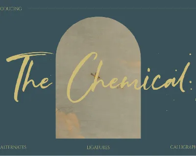 The Chemical Brush font