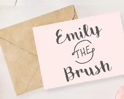 Emily The Brush font