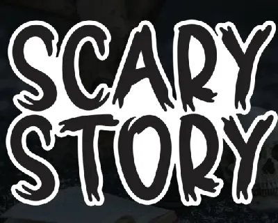 Scary Story Display font