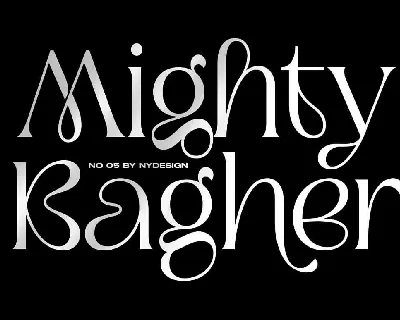 Mighty Bagher font