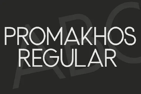 Promakhos font