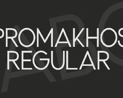 Promakhos font