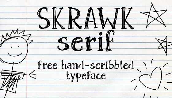 Skrawk Serif Typeface Free font