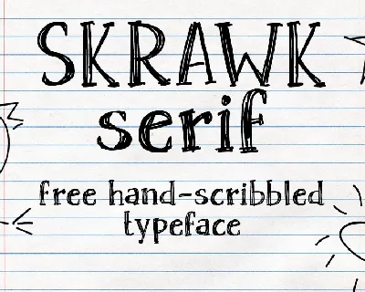 Skrawk Serif Typeface Free font