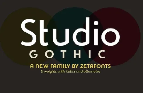 Studio Gothic font