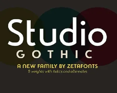 Studio Gothic font