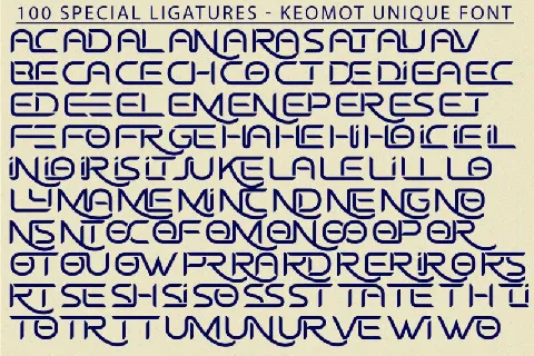 Keomot Unique font