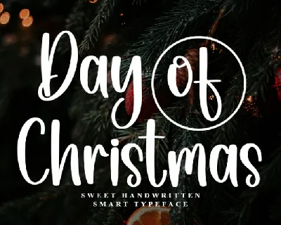 Day Of Christmas font