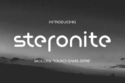 Steronite Sans Serif font